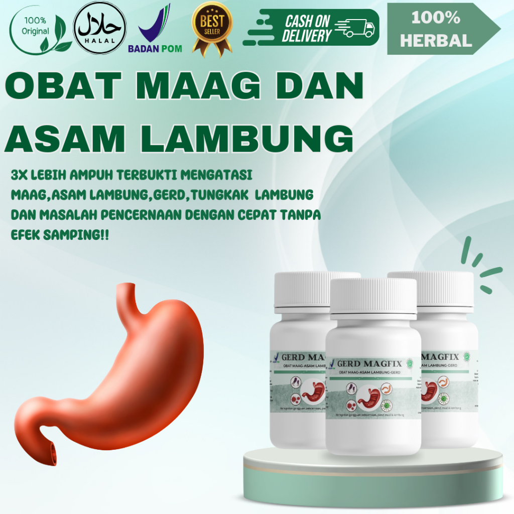 Obat maag kronis dan asam lambung Gerd Magfix obat Infeksi Lambung Paling Ampuh - Obat Magh Akut Lam