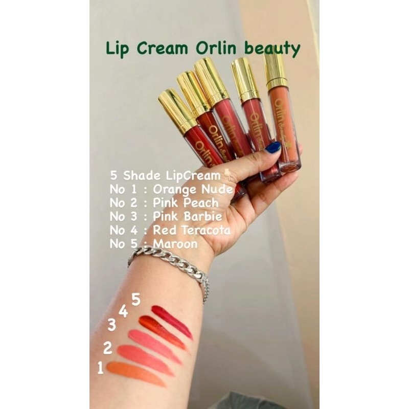 Lip cream Orlin/lipstik orlin beauty
