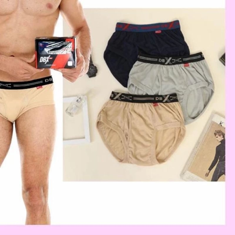 (3PCS)CELANA DALAM COWOK DBX pro MAN;;M L XL XXL XXXL