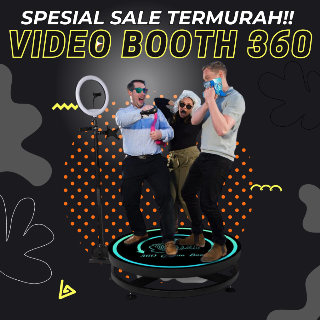 VIDEO BOOTH 100 CM BESI VIDEO BOOTH TER,URAH SE INDONESIA PHOTOBOOTH 360