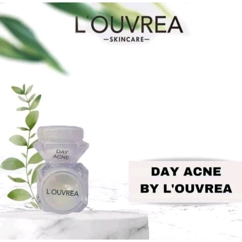 Skincare Louvrea Day cream acne/louvrea cream siang jerawat