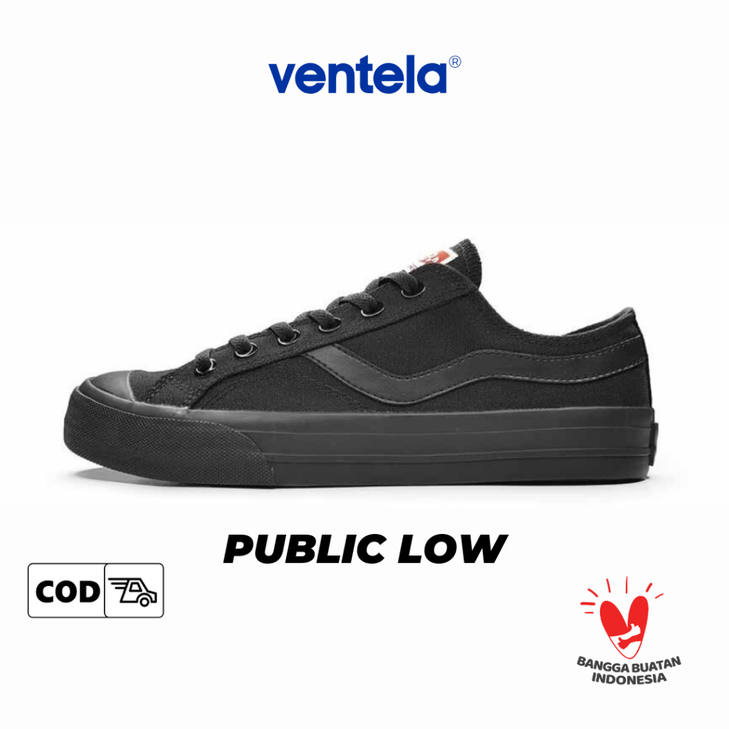 Ventela Public Low All Black