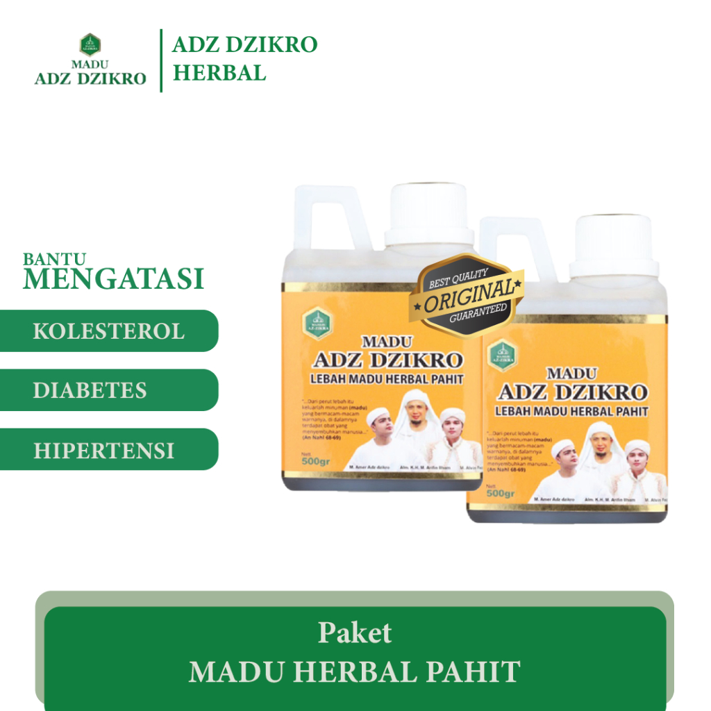 

Madu Herbal Pahit ADZ DZIKRO - Paket 2pcs