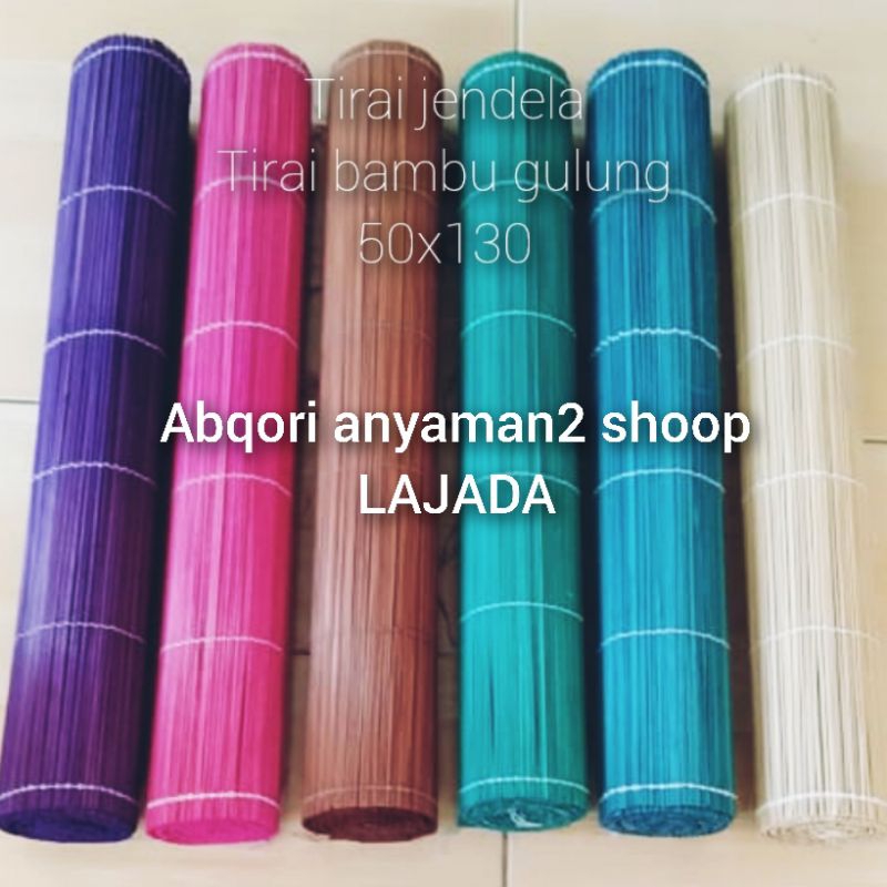tirai jendela/ tire gulung/ tirai bambu gulung