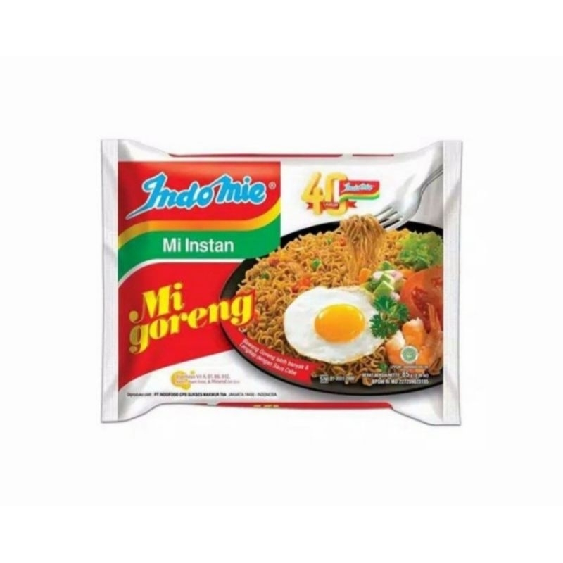 

Indomie goreng 85 gram