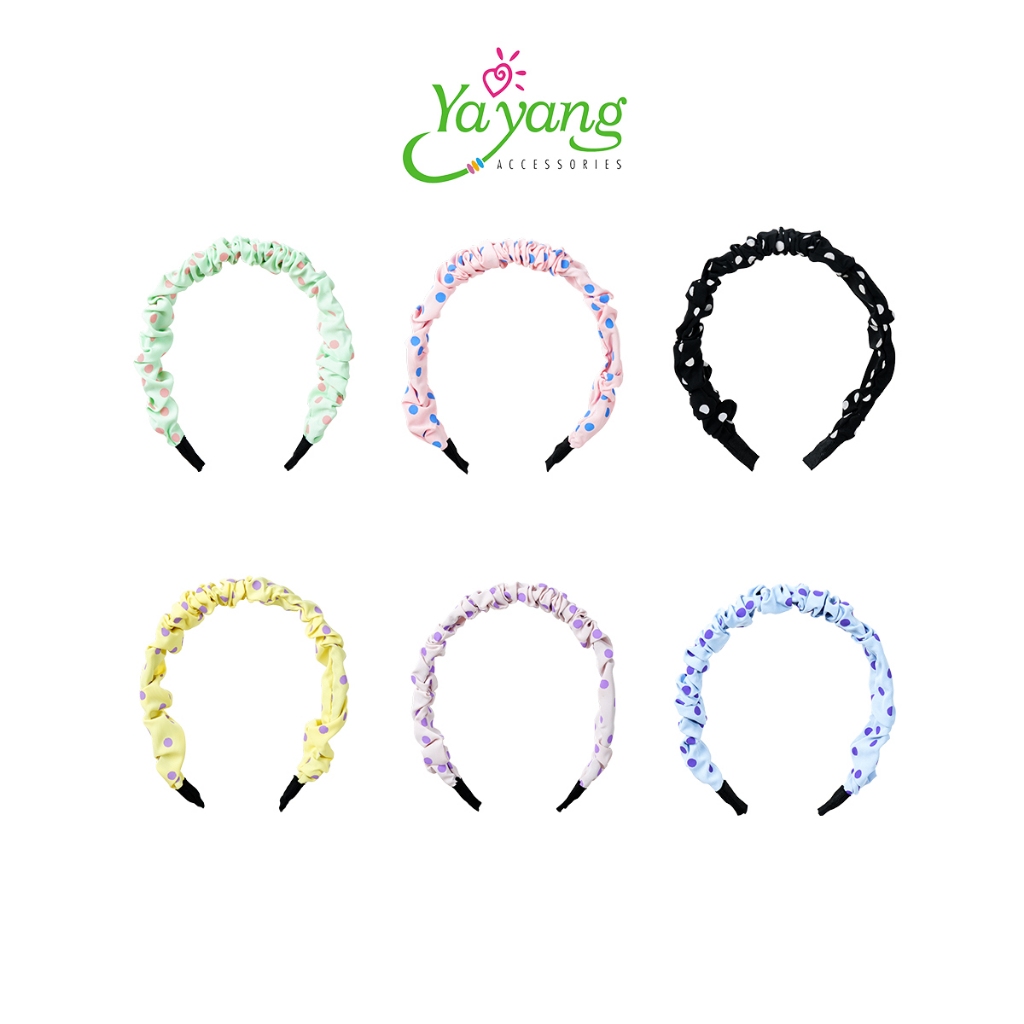 YAYANG bando scrunchie POLKADOT korea - NAN6217