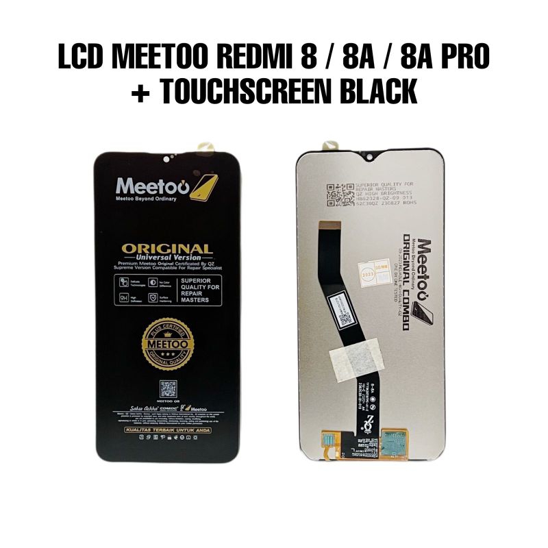 LCD REDMI 8 / REDMI 8A / REDMI 8A PRO BLACK + TOUCHSCREEN