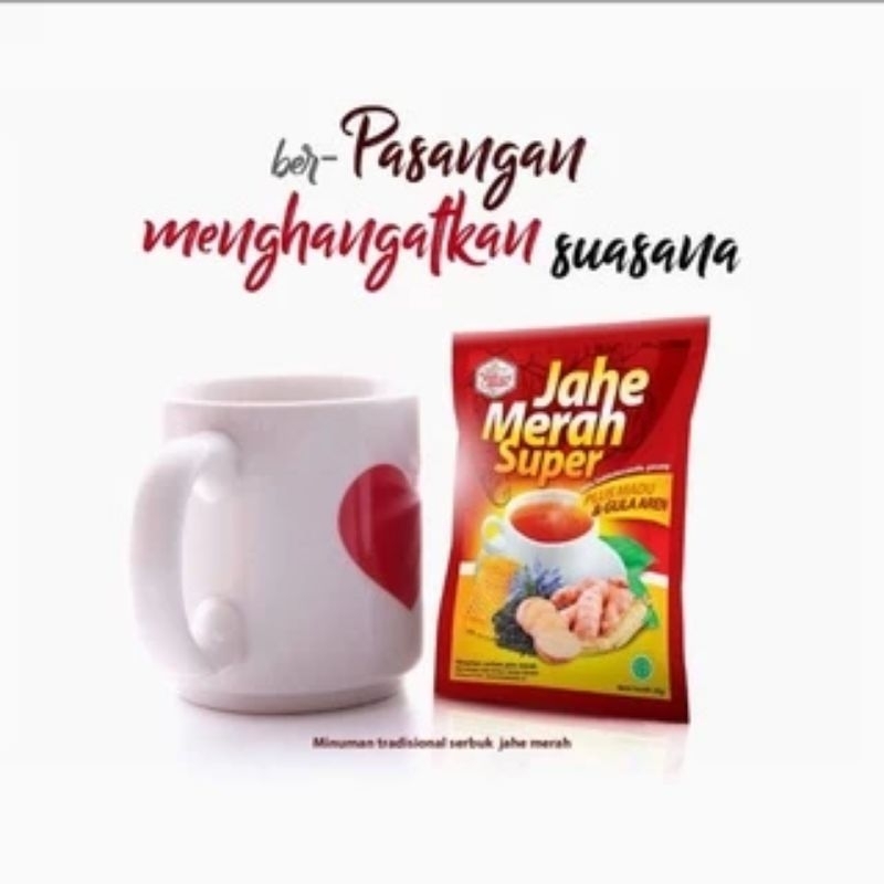 

Jahe Merah Madu dan Gula Aren Ratu Lebah per renceng isi 10 sachet