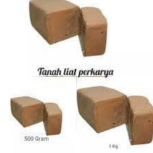 tanah liat untuk prakarya kemasan 1 kg