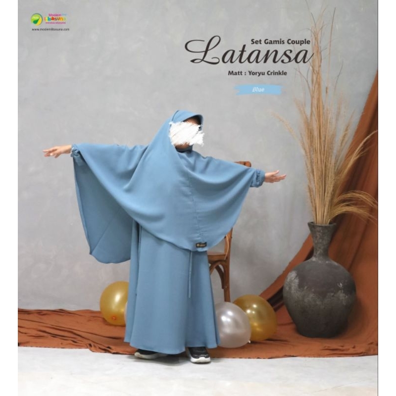 GAMIS ANAK LATANSA | MOSLEMLIBASUNA | SET GAMIS ANAK SIMPLE ELEGAN