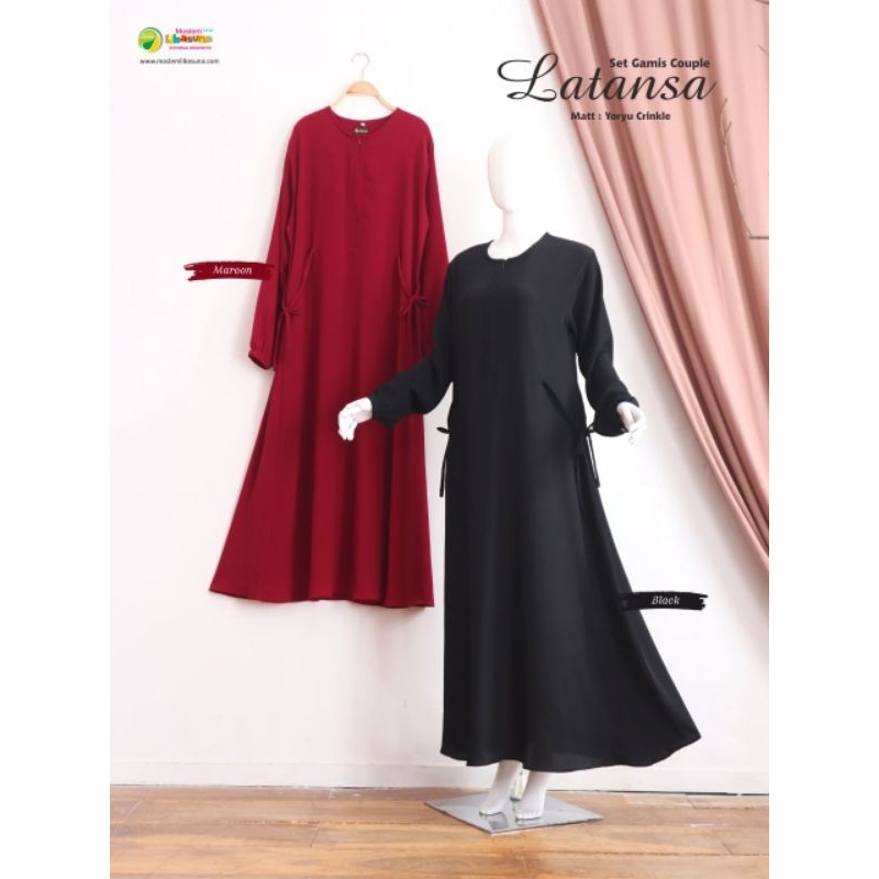 GAMIS Syar'i LATANSA | MOSLEMLIBASUNA | GAMIS SIMPLE ELEGAN SYAR'I (GAMIS ONLY)