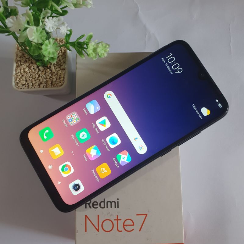 Xiaomi Redmi Note 7 Ram 4/64 Tam handphone bekas No Minus Fullset Murah 100% Original Bergaransi