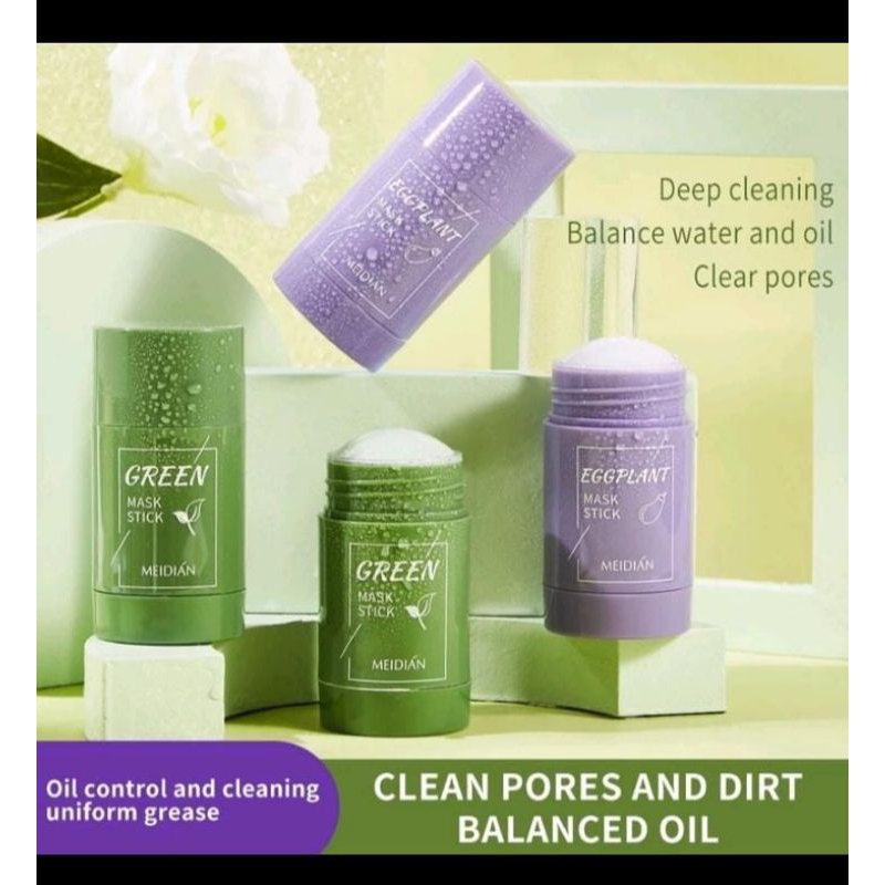 Masker MEIDIAN Green tea &Eggplant