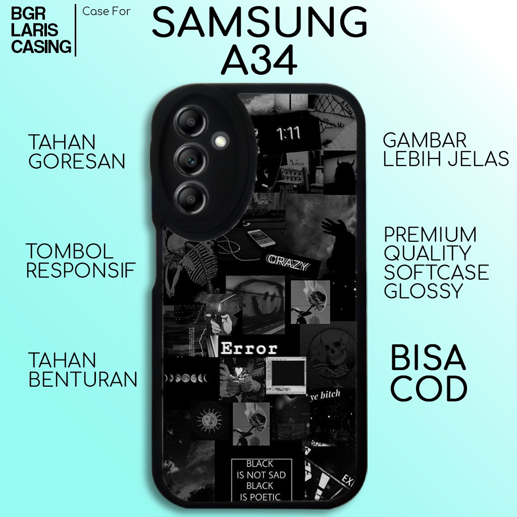 Case Samsung A34 Casing Samsung A34 [ Aesthe ] Hardcase Softcase Glossy