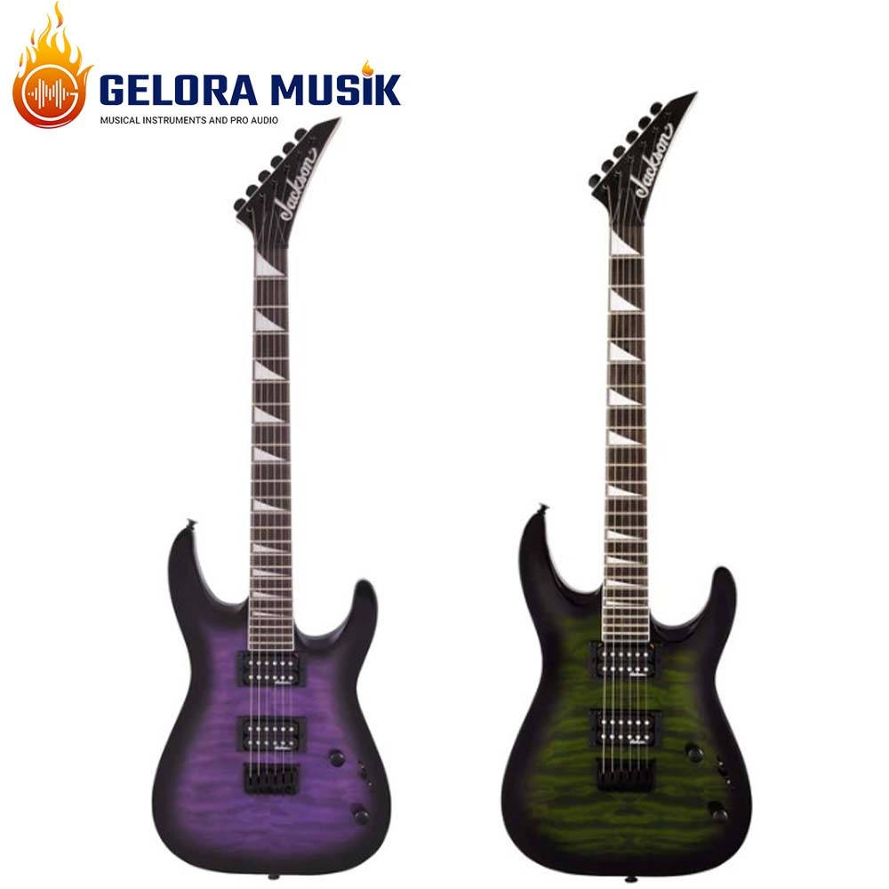 Gitar Elekrik Jackson JS Series Dinky Arch Top JS32Q DKA HT,Amranth FB