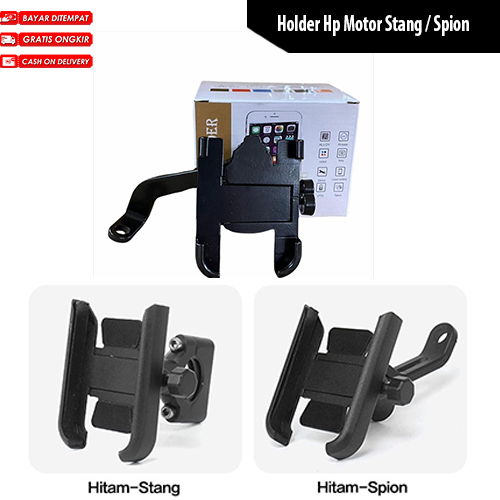 Holder Handphone / Holder Hp Motor / Pegangan Hp Motor C2 Full Besi Alumunium Motor Sepeda Universal