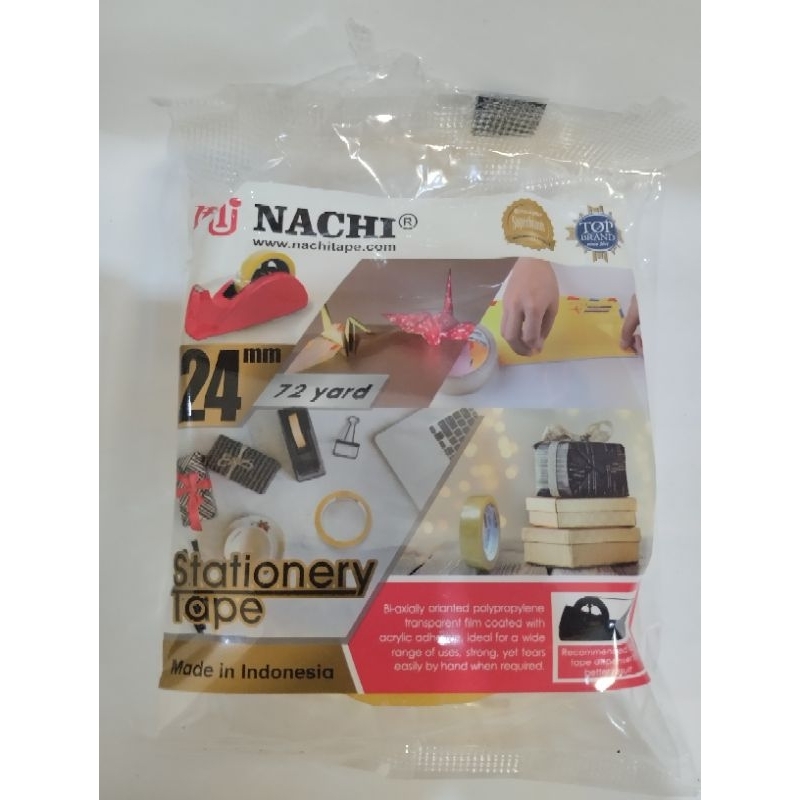 

ISOLASI Bening Nachi Tape 24mm 72yard