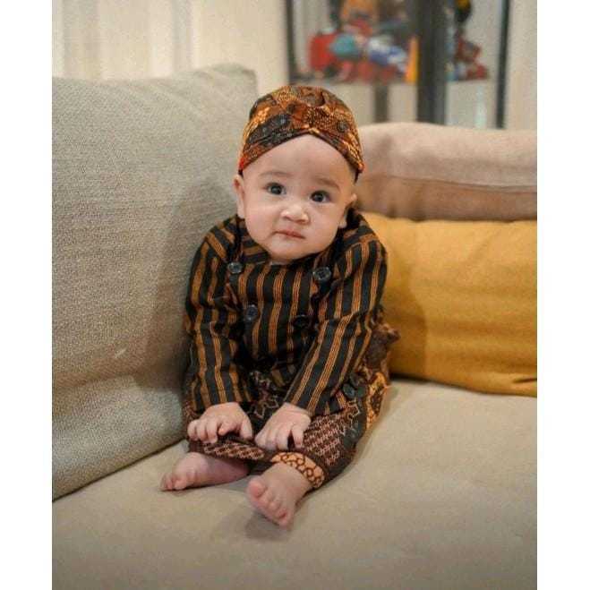 Baju Jawa Anak - Baju Surjan Anak - Baju Tedak Siten Anak - Baju Adat Jawa
