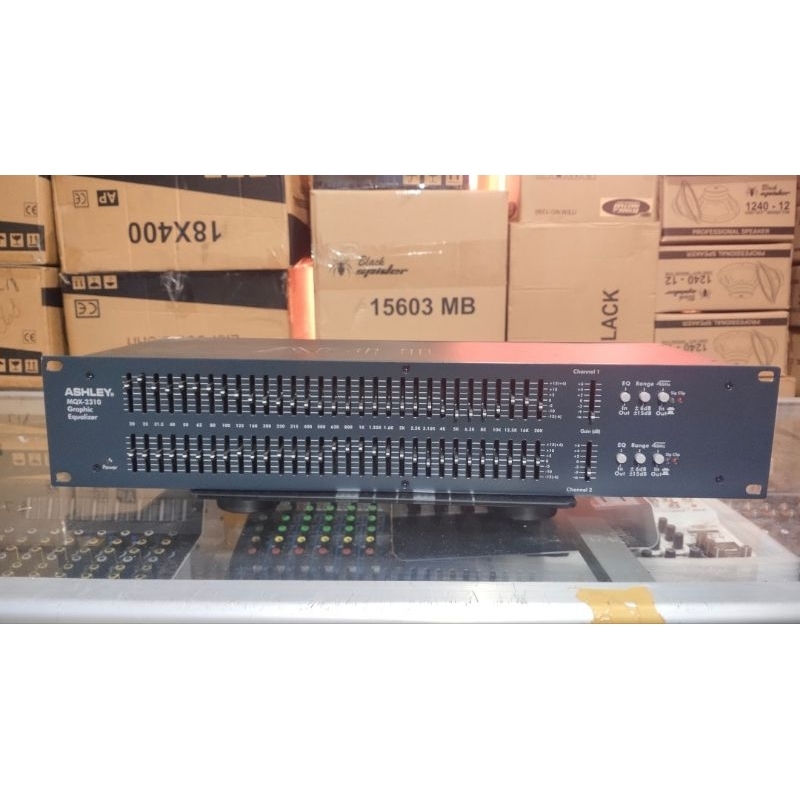 EQUALIZER ASHLEY MQX 2310 MQX2310 Original New Panel 2U Output Subwoofer Dual 31 Chanel Garansi Resm