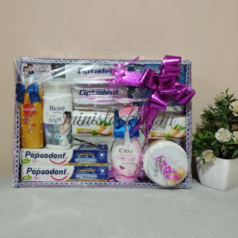 seserahan hantaran kado murah alat set mandi sudah hias