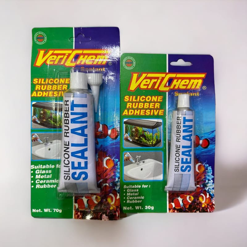 LEM SILIKON VERICHEM 30g/70g / LEM KACA/ KARET/ KERAMIK/ BESI