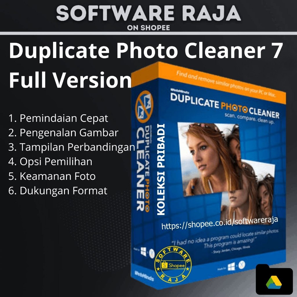 Duplicate Photo Cleaner 7, Software PC / Laptop / Komputer WIN 10/11 64bit