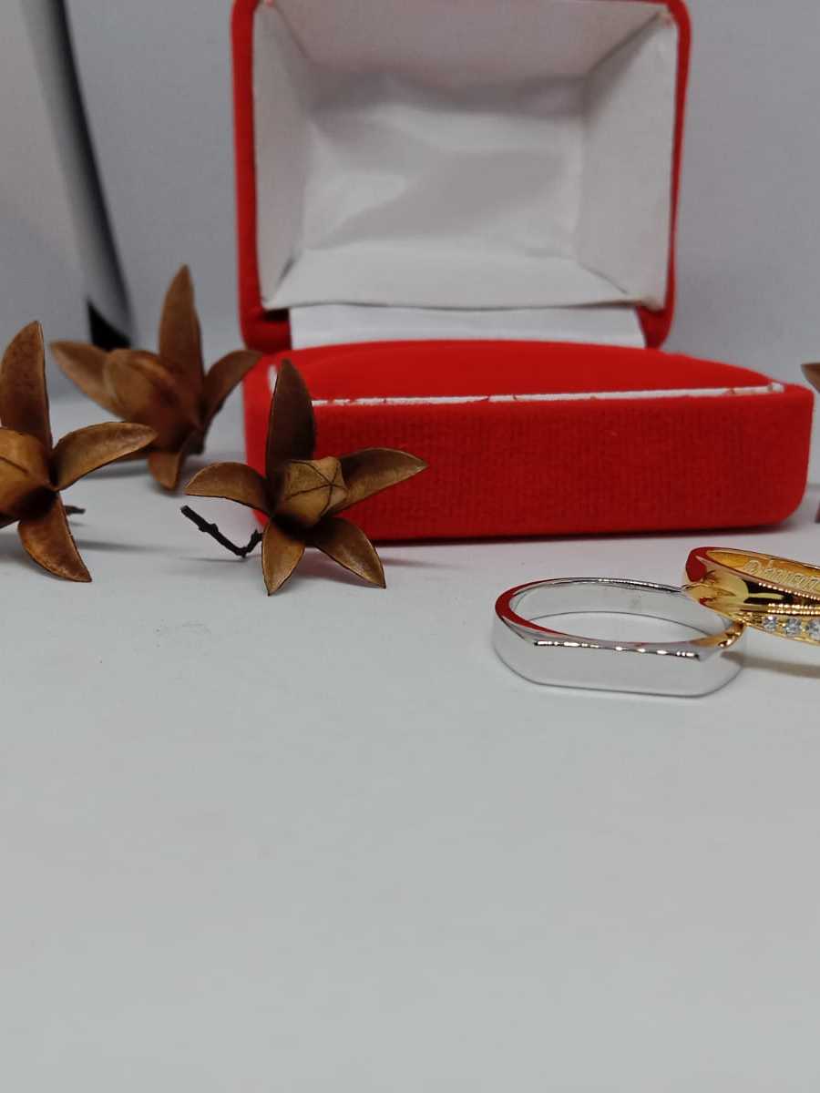 Cincin Perak Couple Murni Original 925