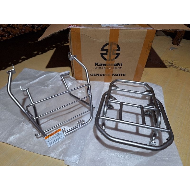 rak depan front rack rak belakang kawasaki klx 230 ke kawasaki stockman bisa buat klx 250 dll