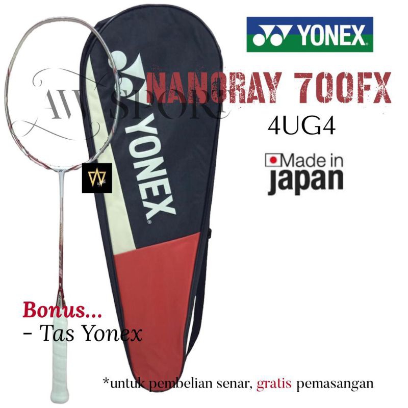 Raket Badminton Yonex NANORAY 700FX 4U G4 Made in Japan Original