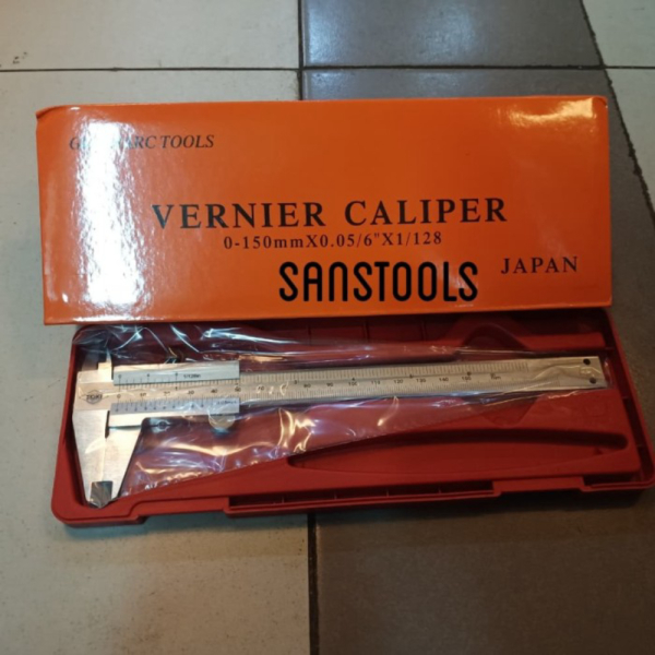 

sigmat Toki 6 150mm sketmat jangka sorong vernier caliper manual Asli Diskon