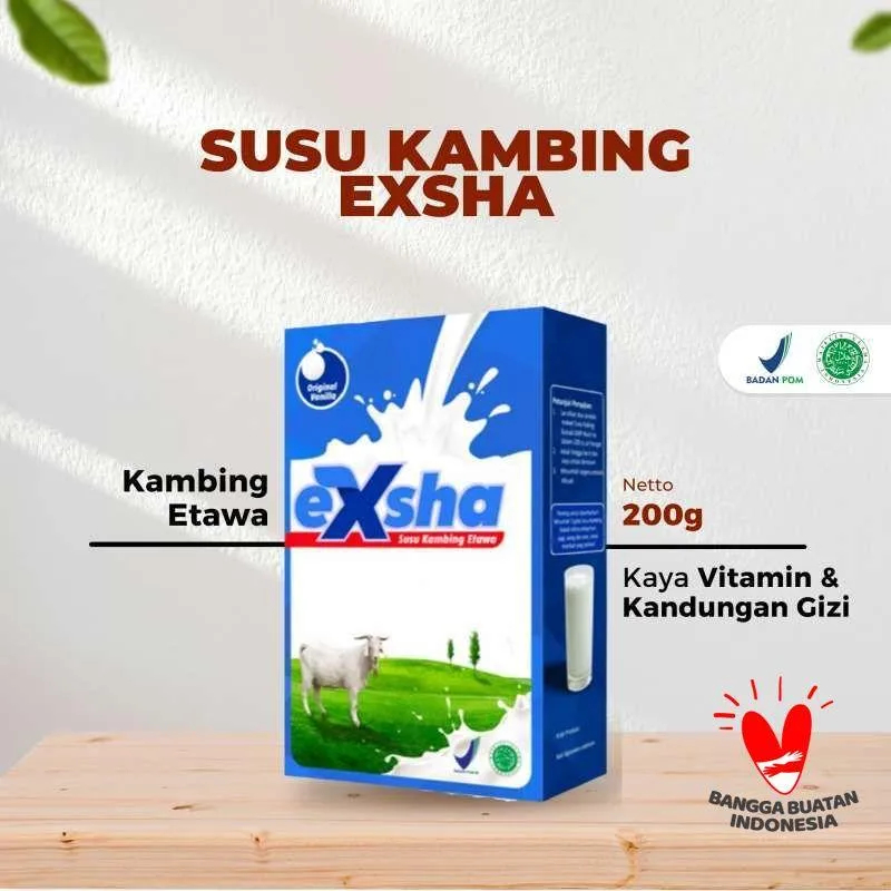 

SUSU KAMBING EXSHA 200Gram NATURAL FOOD - SUSU KAMBING MURNI UNTUK SEMUA USIA - MENJAGA KESEHATAN TUBUH