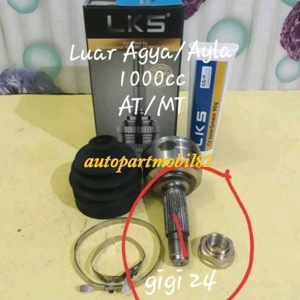 CV Joint Luar Outer As Roda Depan Luar Agya Ayla Manual