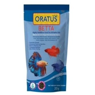 oratus betta 20g pakan ikan cupang hias