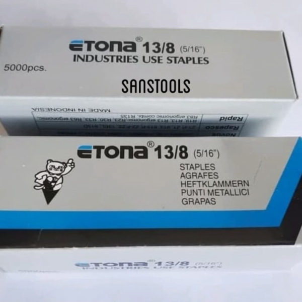 isi staples 13/8 Etona refill biji mata gun tacker tembak manual R23 Diskon