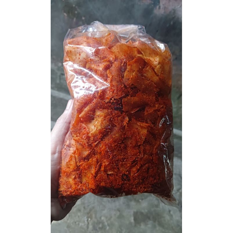 

⚠️HOT SALE⚠️ KRIPSET/ KRIPIK SINGKONG PEDAS GURIH [250gr] SNACK CEMILAN PEDAS