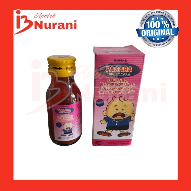 PASABA COUGH & FLU SIRUP 60 ML UNTUK BATUK PILEK DEMAM ANAK