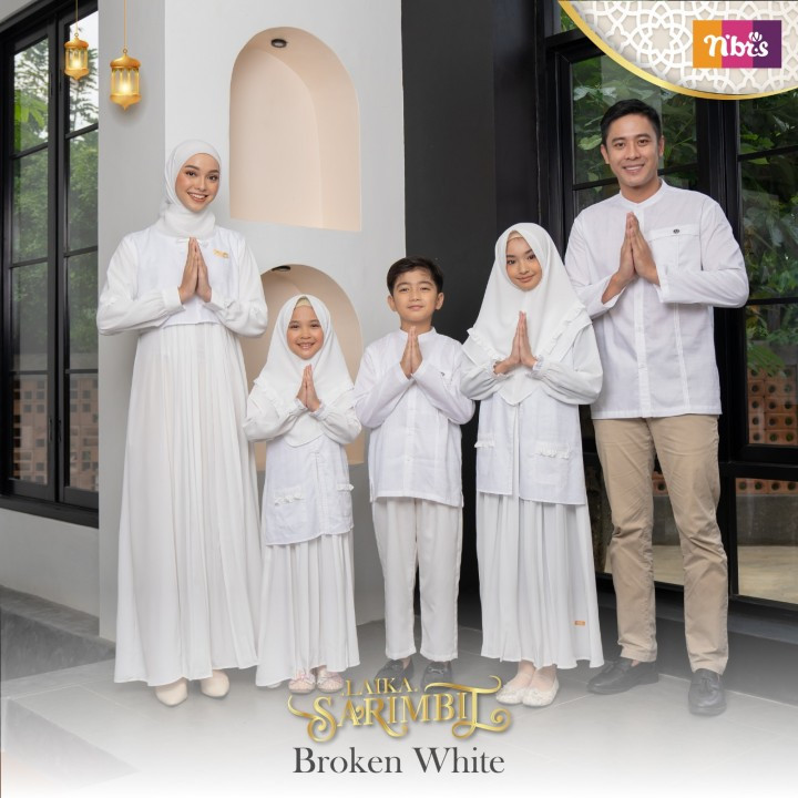 NIBRAS SERAGAM KELUARGA PUTIH,KOKO PUTIH,GAMIS PUTIH,GAMIS ANAK PUTIH,KOKO ANAK PUTIH,PUTIH POLOS,SE