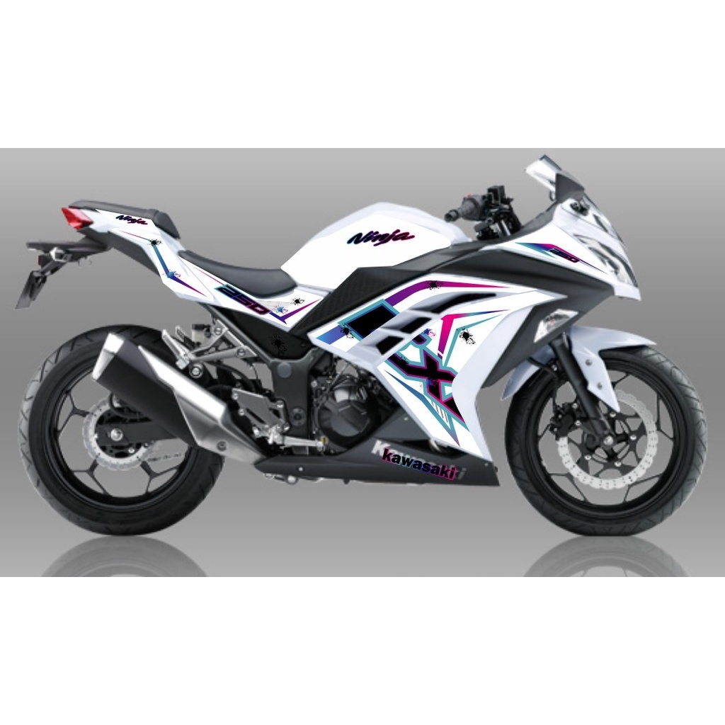 STRIPING TRANSPARAN NINJA 250 FI WONDERFUL