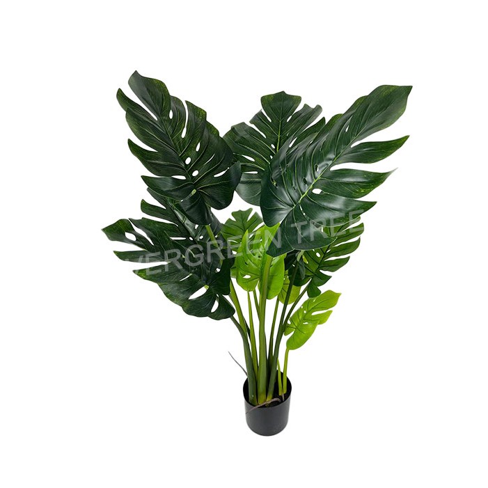 FY 120Cm Monstera Janda Bolong Pohon Tiruan / Pohon Palsu / Tanaman Hias