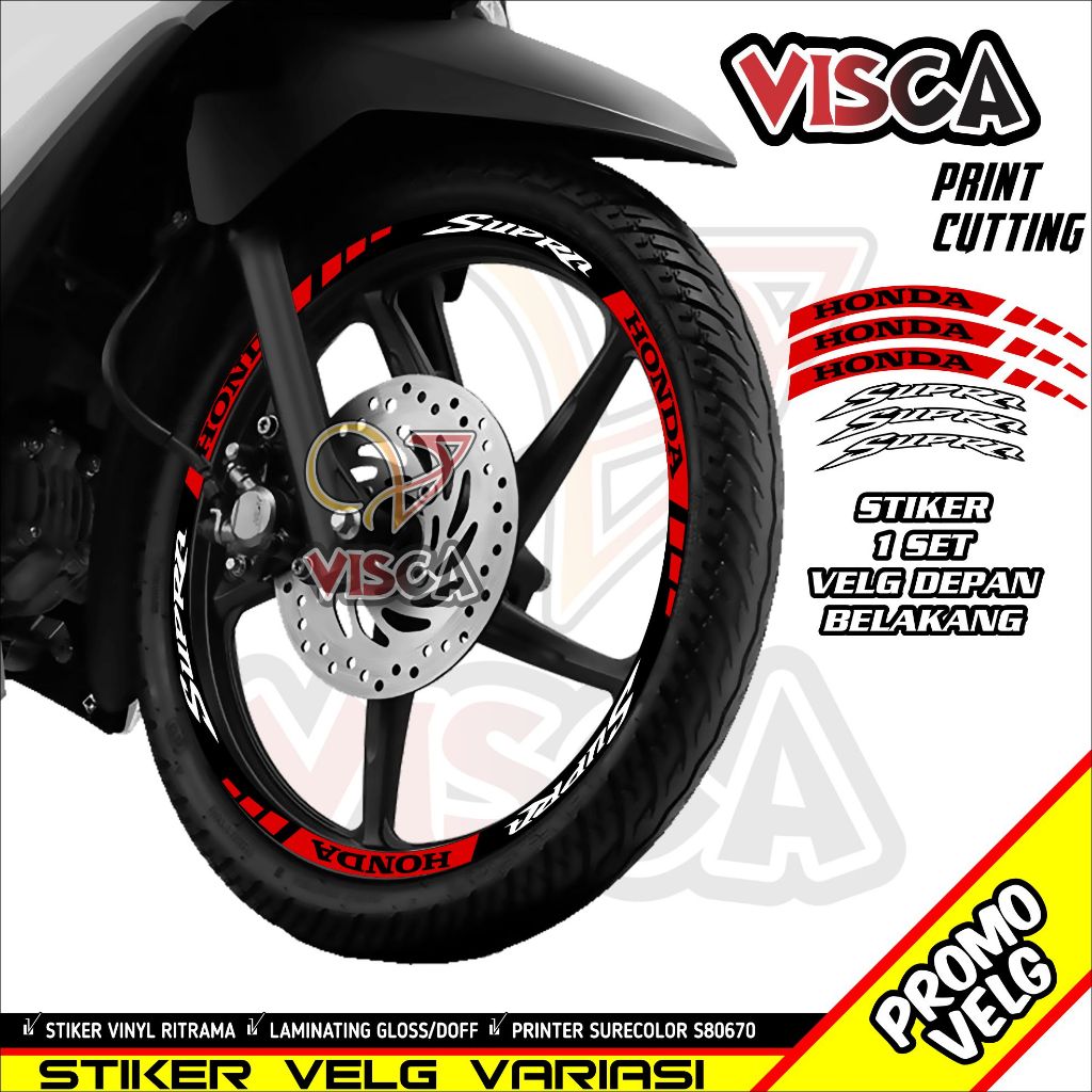 Stiker Velg Supra List Velg Motor Stiker Velg Ring 17 Supra