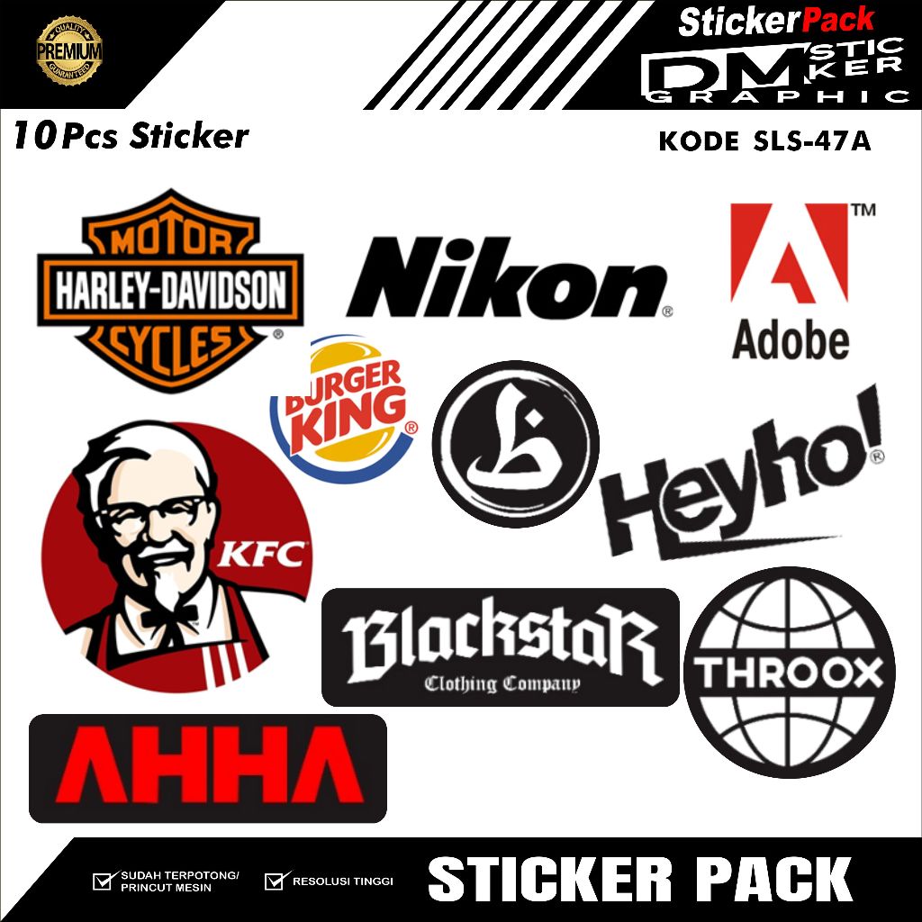

STICKER PACK ISI 10 PCS 10 RIBUAN KODE SLS-47