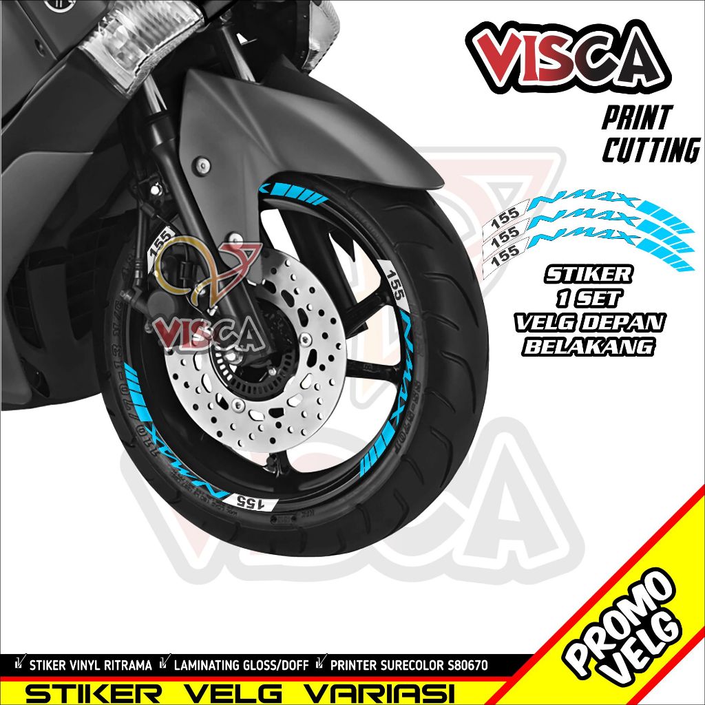 Stiker Velg Nmax List Velg Motor Stiker Velg Ring 17 Nmax 155