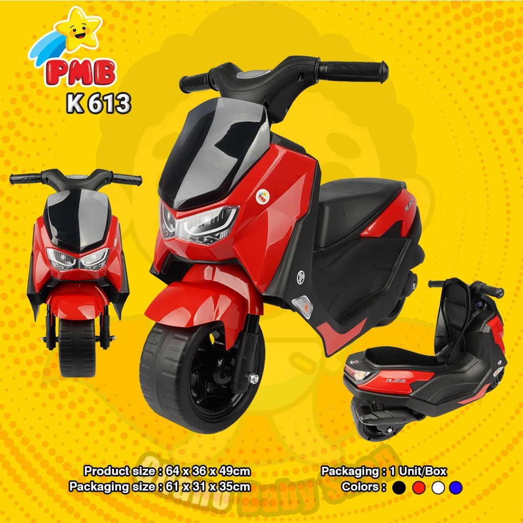 MOTOR DORONG MINI N-MAX K613 MANUAL /Motoran Dorong Anak mini PMB K613 Raid NMAX/KADO ULTAH ANAK