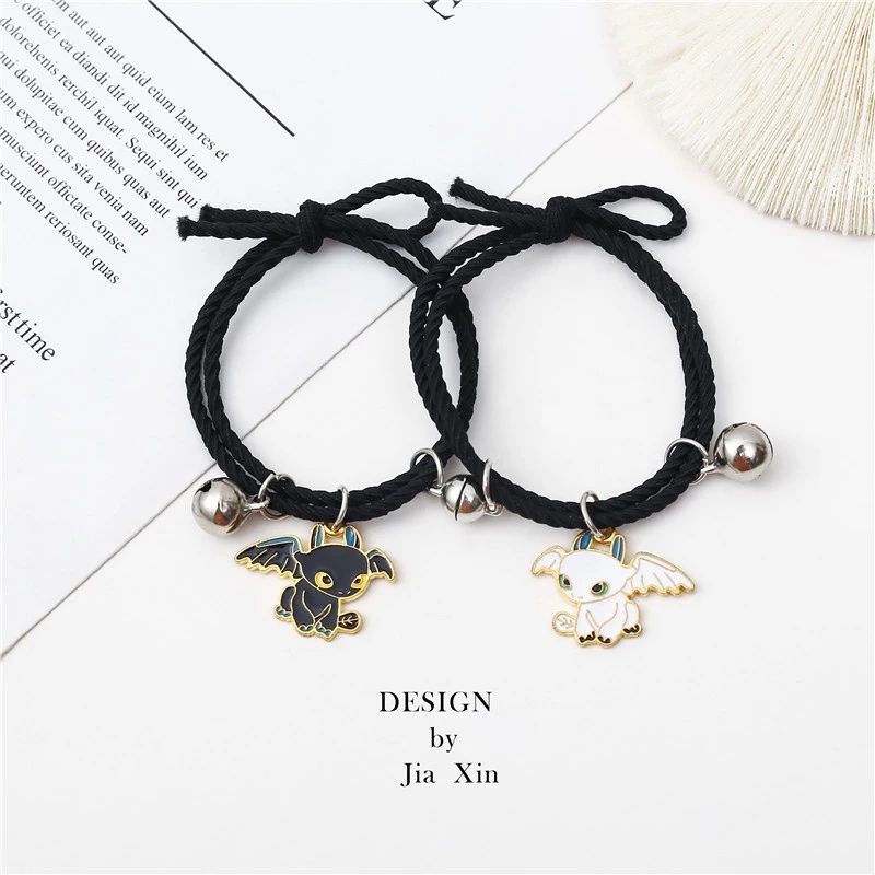( diolyn.id ) GELANG COUPLE TOOTHLESS Hitam Putih Tali karet ulir hitam Gelang couple sepasang