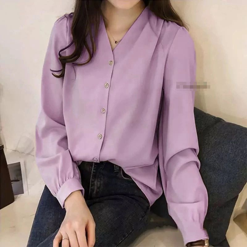SINTA TOP BLOUSE SHAKILA TWILL / KEMEJA POLOS BAHU REMPEL