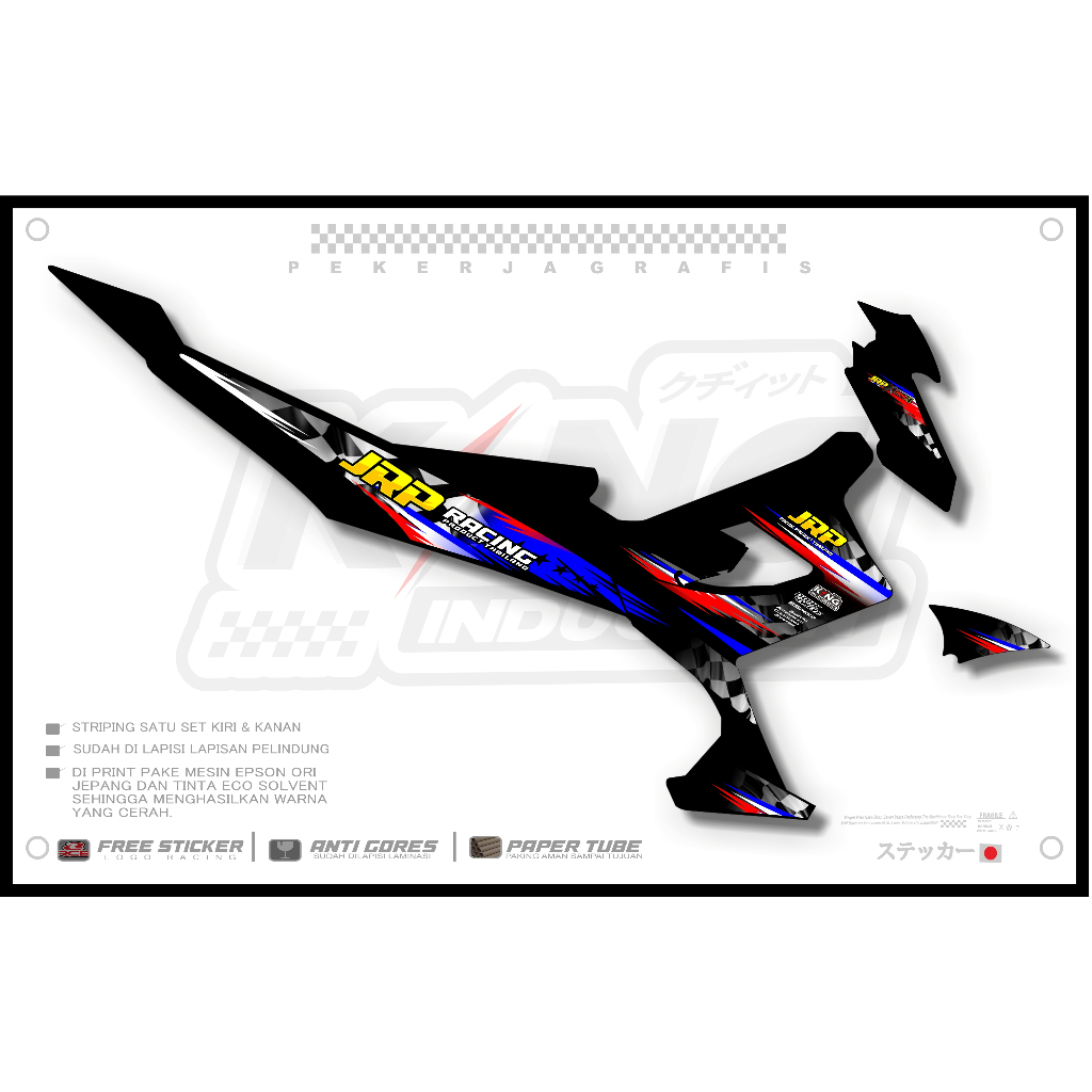 STRIPING SATRIA FU 150 FACELIFT VARIASI JRP THAILAND