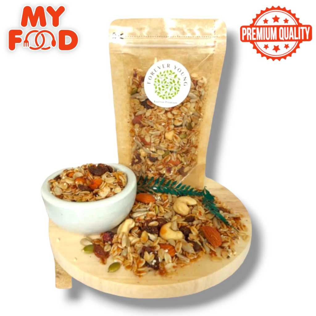 

[Myfoodofficial] - Superfood Organik Granola Mixed Premium Quality Roasted / Granola Organik Mixed Kualitas Premium Roasted Matang Oven