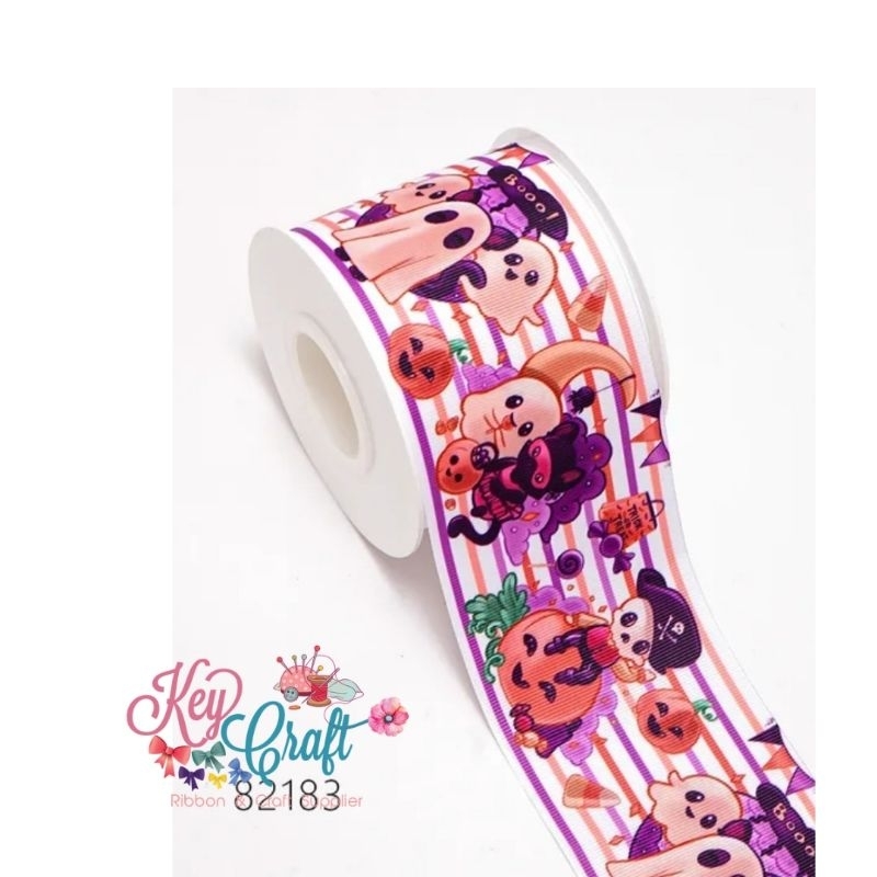 

Pita Grossgrain motif Helloween Boo size 3,8cm