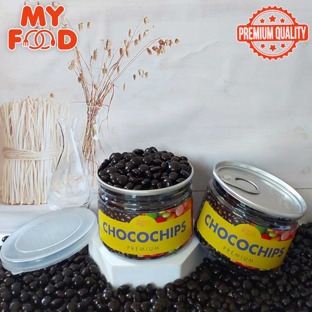 

[Myfoodofficial] - Can Chocochips Pipih Cokelat Chocochips Coklat Bulat Sprinkle Topping Hiasan Kue Donut Pop Ice Kualitas Premium