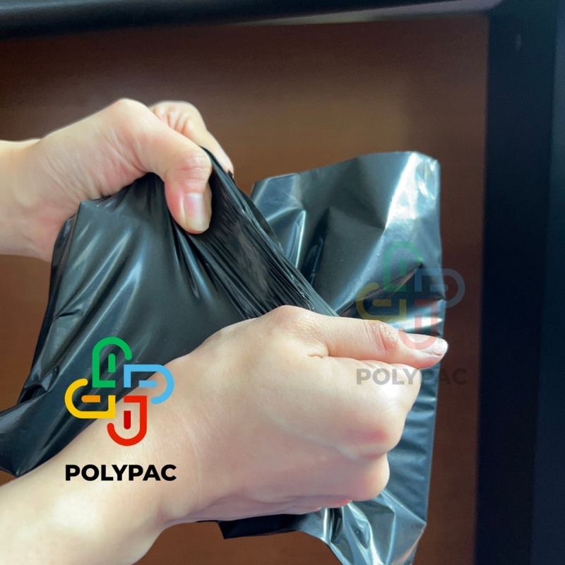 

Plastik Packing Jualan Online Polymailer Hitam HD Ekonomis [20x30] isi 100 - Polymailer Lem